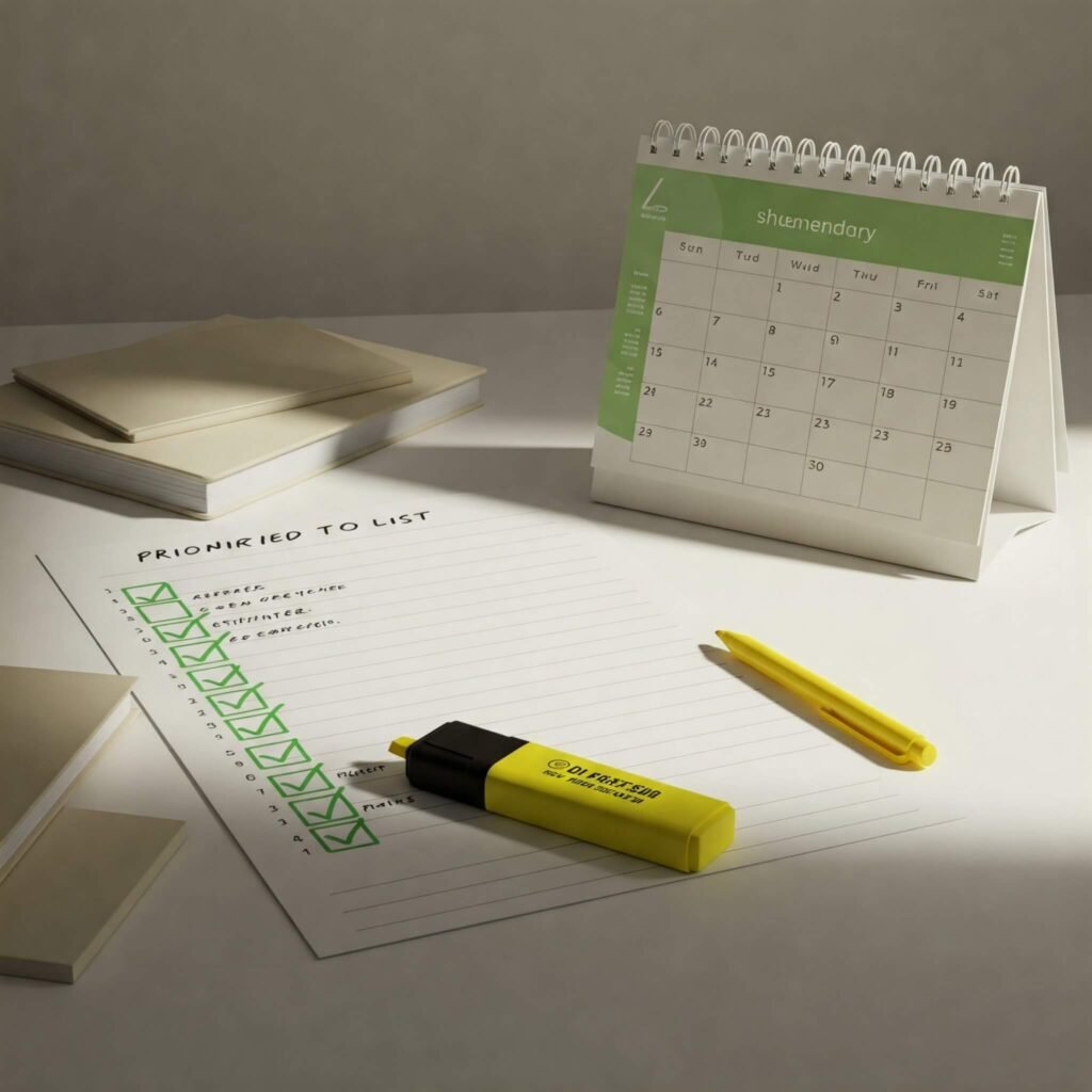 Focused To-Do List Simple and highlights the main element
