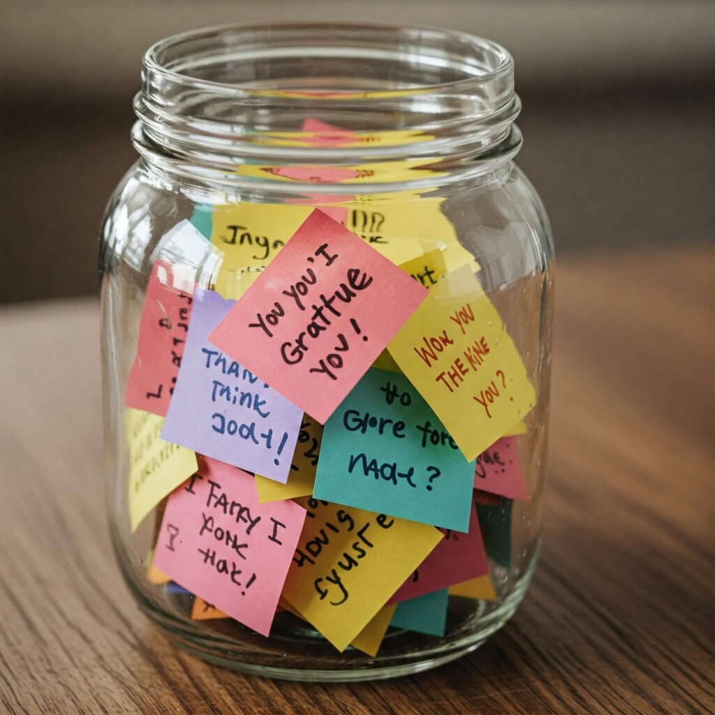 Colorful Gratitude Jar