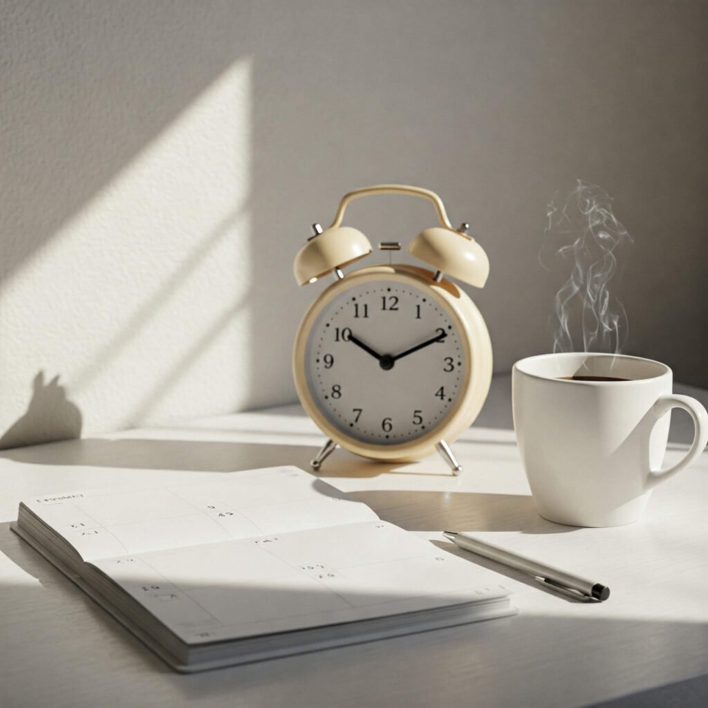 Desk symbolizing self-discipline