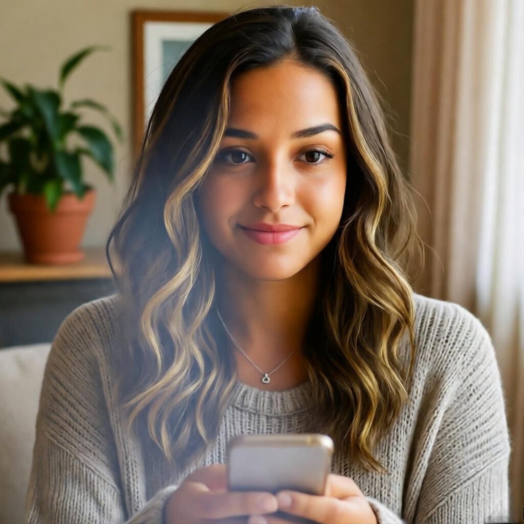 Texting "hot mess," friend replies.