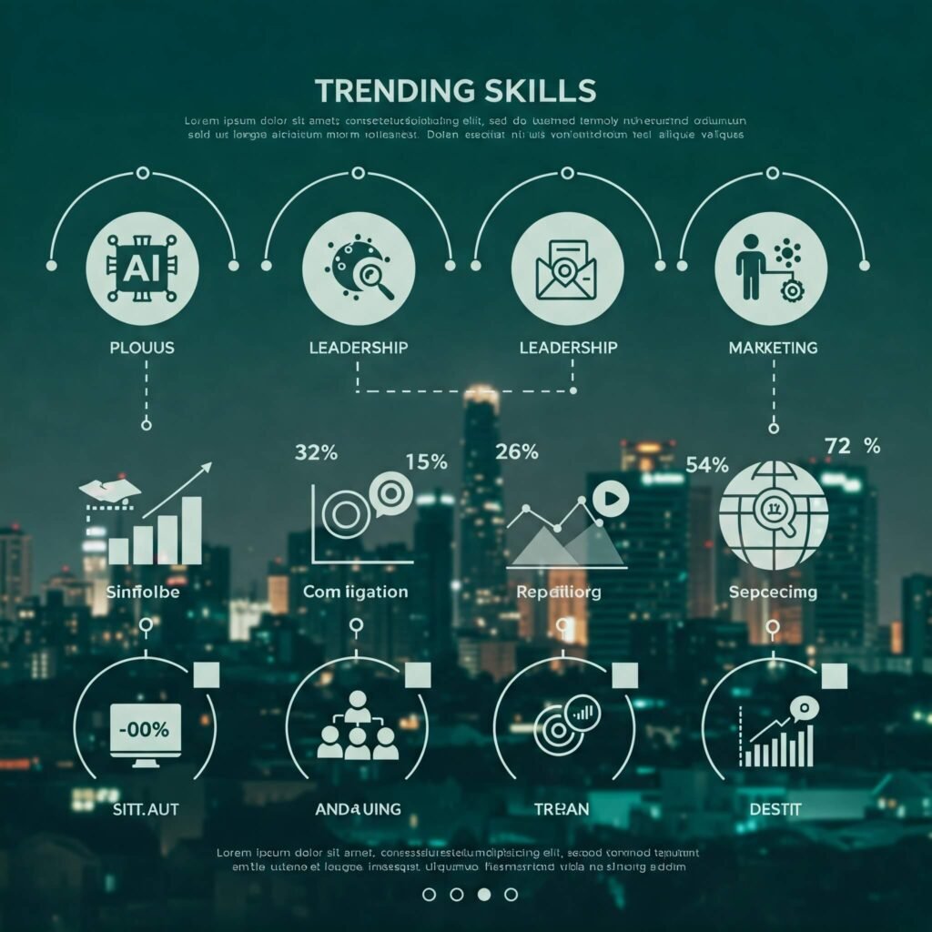 Trending Skills Infographic: Clear and concise.