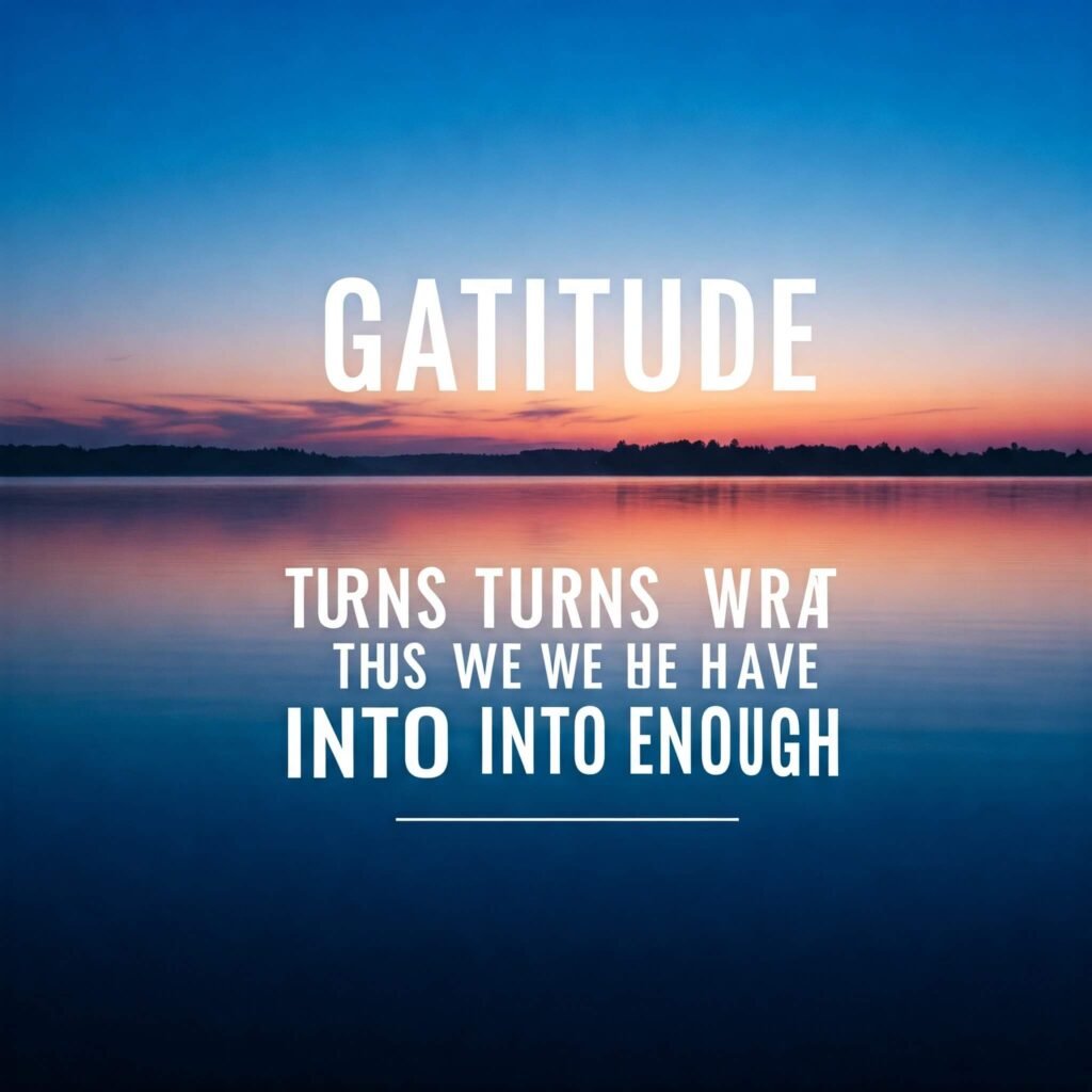 Gratitude Quote Sunrise