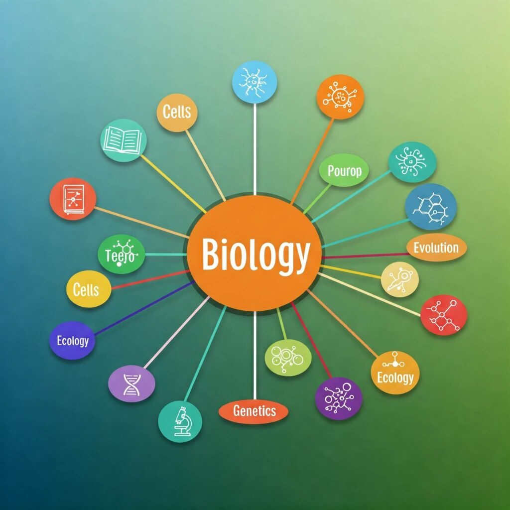 Colorful Biology Mind Map