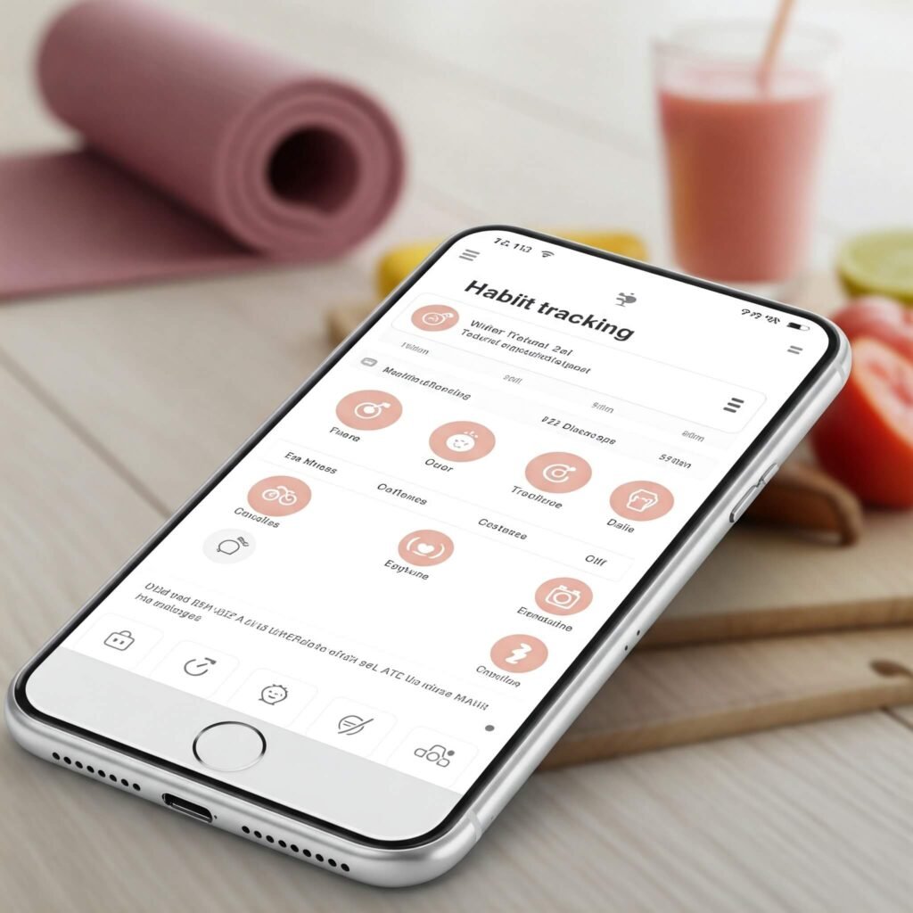 Habit tracking app phone