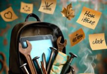 Skill Development for Entrepreneurs: Key Skills You Need to Succeed Backpack chaos with tools and ideas.