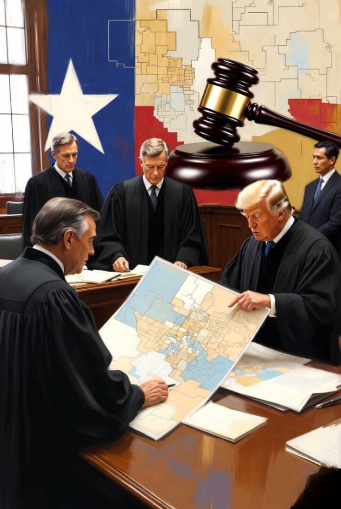 State Rep. Matt Morgan, R-Richmond, surveys a map of proposed new congressional districts in Texas, as Democratic lawmakers, who left the state to deny Republicans the opportunity to redraw the state's 38 congressional districts, began returning to the Texas Capitol in Austin on Aug. 20, 2025. REUTERS/Sergio Flores State Rep. Matt Morgan, R-Richmond, surveys a map of proposed new congressional districts in Texas, as Democratic lawmakers, who left the state to deny Republicans the opportunity to redraw the state's 38 congressional districts, began returning to the Texas Capitol in Austin on Aug. 20, 2025. REUTERS/Sergio Flores