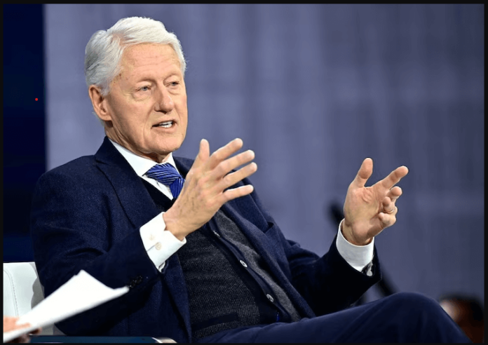 NEW YORK, NEW YORK - DECEMBER 04: Former President Bill Clinton speaks onstage during The New York Times Dealbook Summit 2024 at Jazz at Lincoln Center on December 04, 2024 in New York City. (Photo by Eugene Gologursky/Getty Images for The New York Times)
