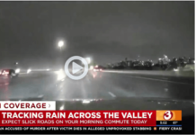 Hail, Lightning to West Valley, Phoenix; First Alert Weather Day Extended In the Valley, look for rain that began this morning to continue throughout today and tonight. Gibby takes a look at road conditions for the morning commute.