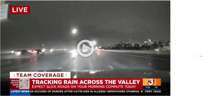 In the Valley, look for rain that began this morning to continue throughout today and tonight. Gibby takes a look at road conditions for the morning commute.