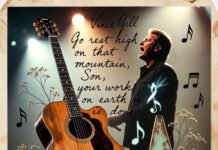 What to Know About Country Legend Vince Gill, Recipient of 2025 CMA Willie Nelson Lifetime Achievement Award Echoes of the Heartland: Vince Gill's silhouette strums eternal in sepia glow, guitar and CMA legacy blooming with prairie notes.