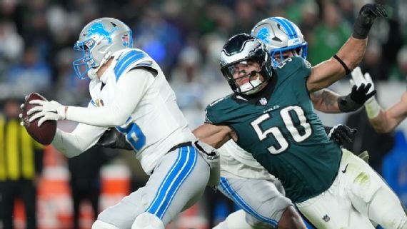 Jaelan Phillips, acquired by the Eagles from Miami ahead of the NFL trade deadline, had six pressures and a sack Sunday after an equally dominant debut against Green Bay. Jaelan Phillips, acquired by the Eagles from Miami ahead of the NFL trade deadline, had six pressures and a sack Sunday after an equally dominant debut against Green Bay.