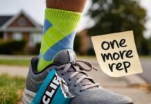 Continuous Self-Improvement: Unlock Daily Progress with These Proven Habits Sticky note and wrapper on sweaty shoe mid-run.