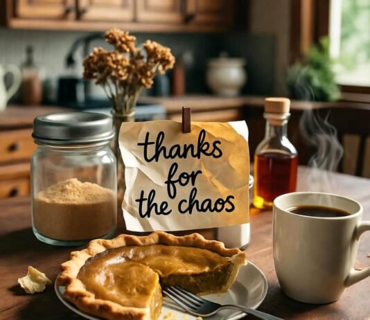 How to Practice Gratitude: 7 Simple Steps to Improve Your Life Half-eaten pie, coffee steam, chaos note.