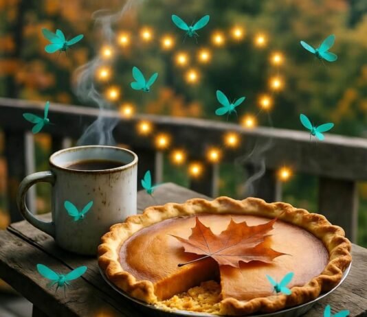 Gratitude Practices: Unlocking Joy in Your Everyday Life Pumpkin pie, coffee, firefly heart.