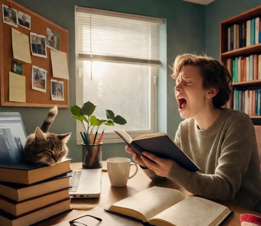 Unlocking the Success Mindset: 5 Habits You Need to Develop Today Cluttered morning desk symbolizing a realistic success mindset routine.