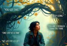 How to Overcome Life’s Biggest Obstacles: 7 Steps to Breakthrough Success Hiker roping tangled vines on misty peak.