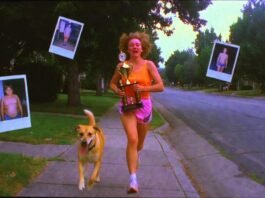 Athlete Success Stories: How Ordinary People Became Extraordinary Champions Runner with junk trophy and ghost Polaroids, VHS tears.