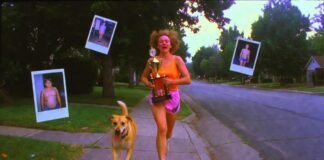 Athlete Success Stories: How Ordinary People Became Extraordinary Champions Runner with junk trophy and ghost Polaroids, VHS tears.