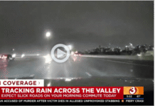 Hail, Lightning to West Valley, Phoenix; First Alert Weather Day Extended In the Valley, look for rain that began this morning to continue throughout today and tonight. Gibby takes a look at road conditions for the morning commute.