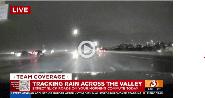In the Valley, look for rain that began this morning to continue throughout today and tonight. Gibby takes a look at road conditions for the morning commute.