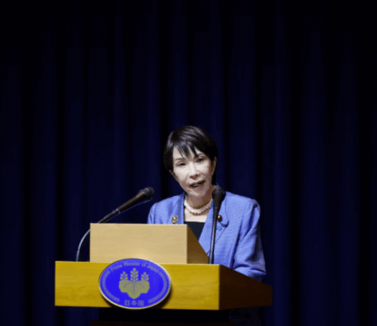 China takes spat with Japan over Taiwan to UN, vows to defend itself Japanese Prime Minister Sanae Takaichi speaks during a press conference after the Asia-Pacific Economic Cooperation (APEC) summit in Gyeongju, South Korea, November 1, 2025. REUTERS/Kim Hong-ji/File Photo Purchase Licensing Rights