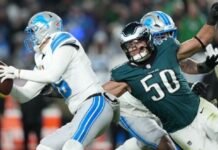 Eagles Make Statement on Defense, Shut Down Jared Goff, Lions Jaelan Phillips, acquired by the Eagles from Miami ahead of the NFL trade deadline, had six pressures and a sack Sunday after an equally dominant debut against Green Bay.